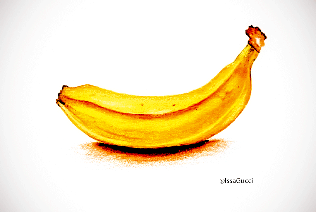 Banana  Colored Pencil Art