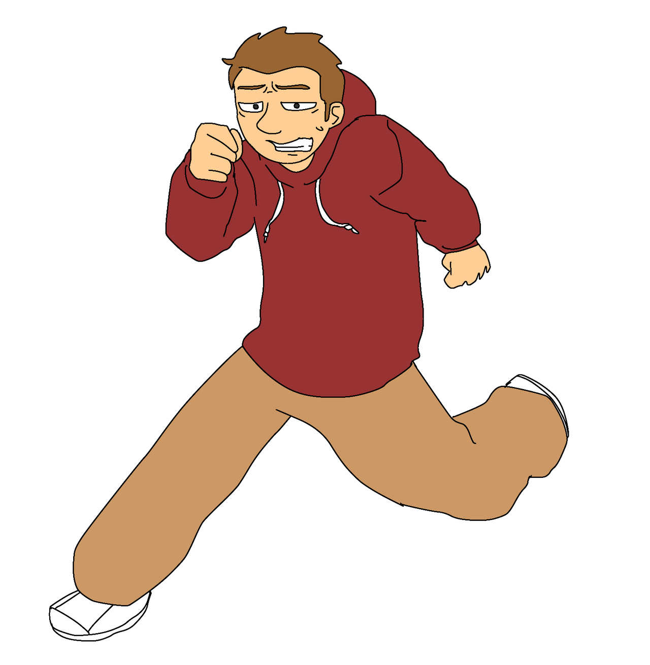 Deviantart Front View Running Me running by BrianLovesPotatoes on DeviantArt