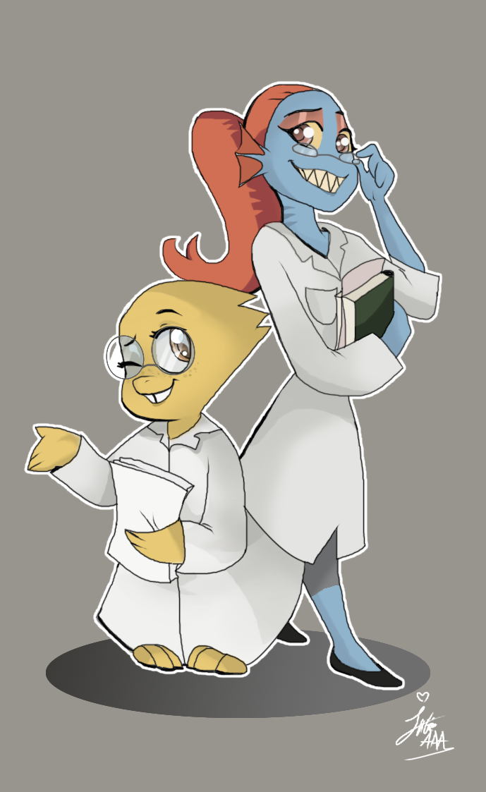 *Alpfus And Undyne (Undertale * Underswap)