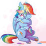 Rainbow mane