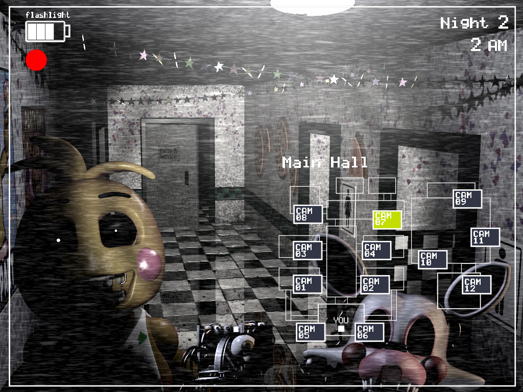 Have any of you seen chica with mangle while playing fnaf 2? 
