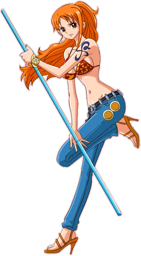 Anime, cartoons, cat burglar nami, fiction character, nami, one piece