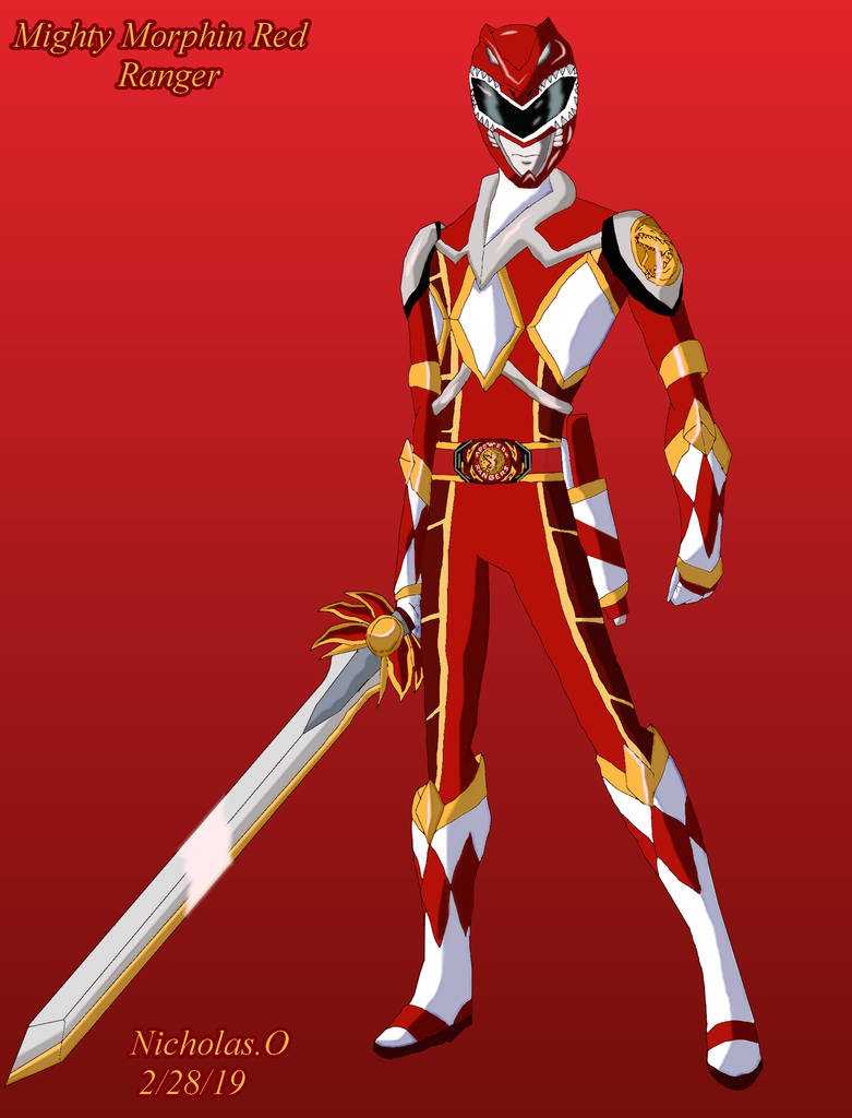 Mighty Morphin Red Ranger by MegaforceRed on DeviantArt