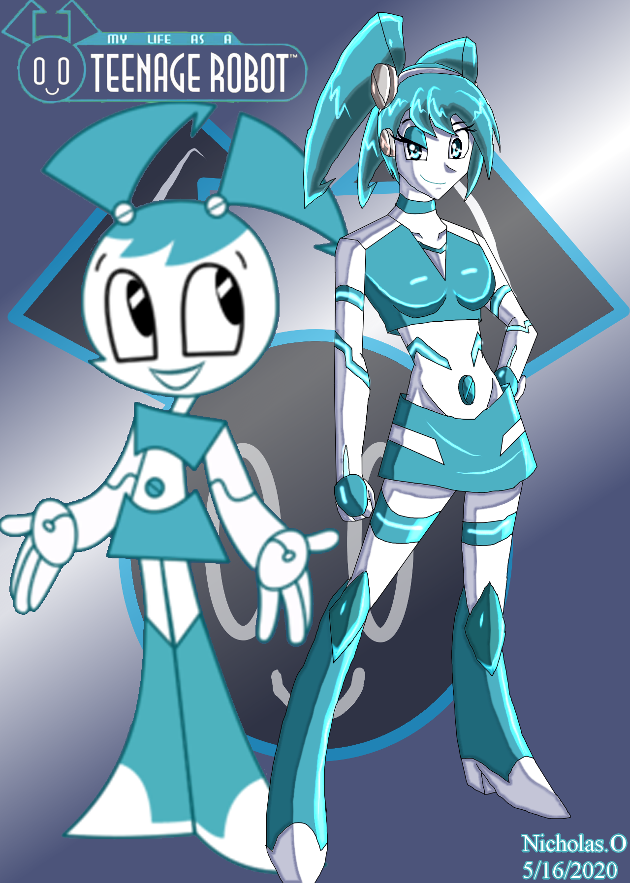 Jenny Wakeman (XJ-9) Original and Asceneded by MegaforceRed on DeviantArt