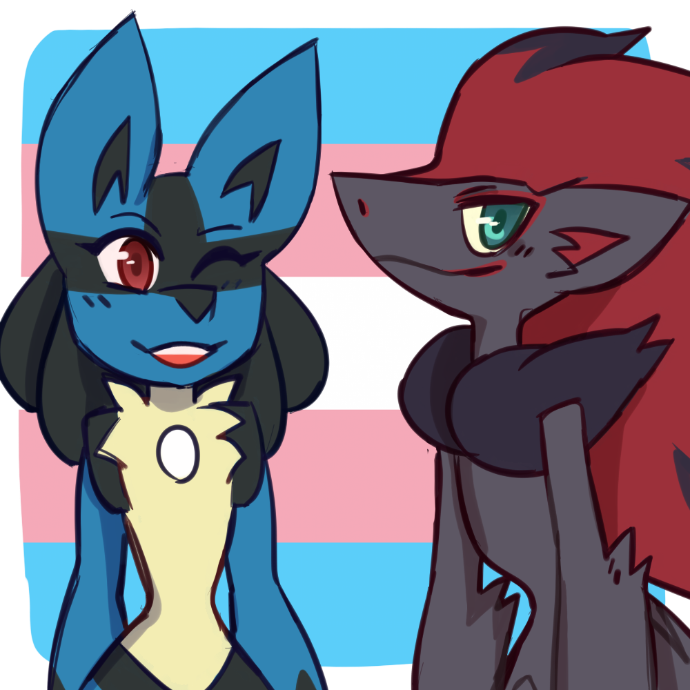 Pokemon Pride Icons — Aroflux and Aro Shiny Lucario for anon