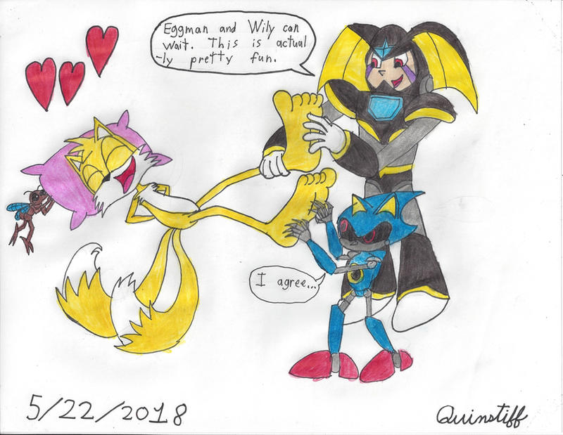 Bass Metal Sonic's Tickle Attack