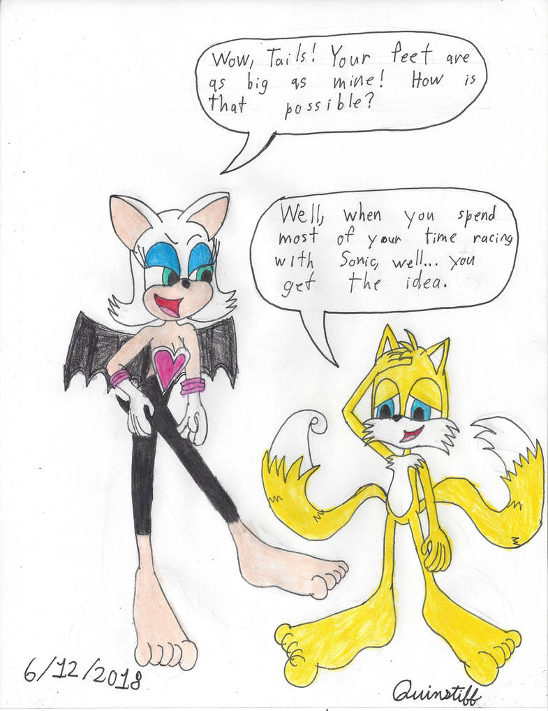 Tails and Rouge's Feet by Quinstiff on DeviantArt