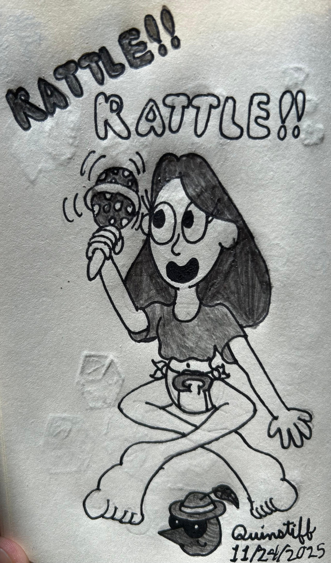 Mini-Sketchbook: Johanna and her Rattle
