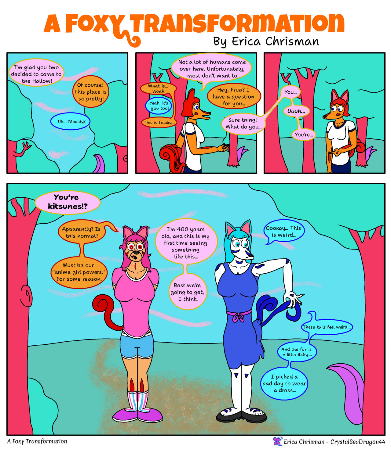 Fox Transform A Foxy Transformation Comic by CrystalSeaDragon44 on DeviantArt