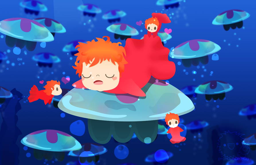 sleeping ponyo