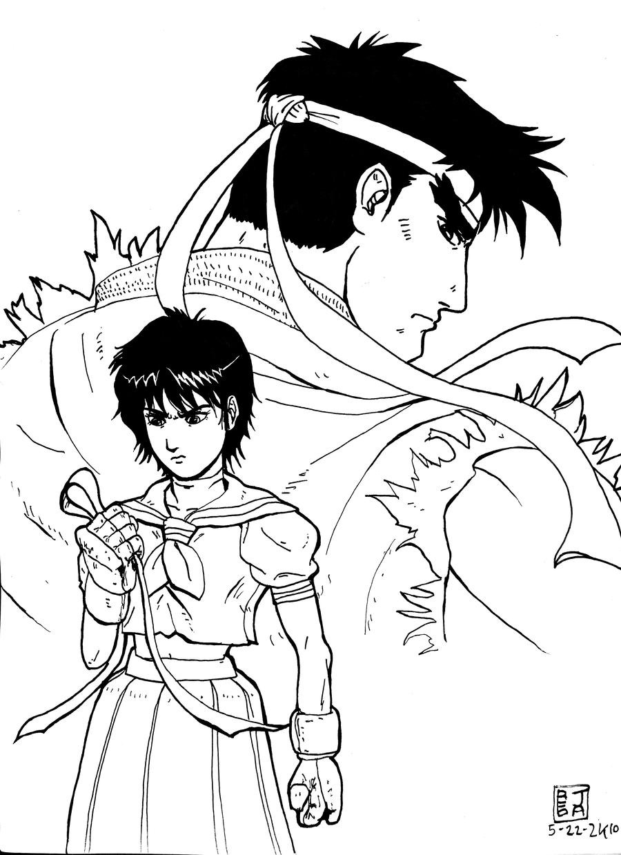 Ryu and Sakura