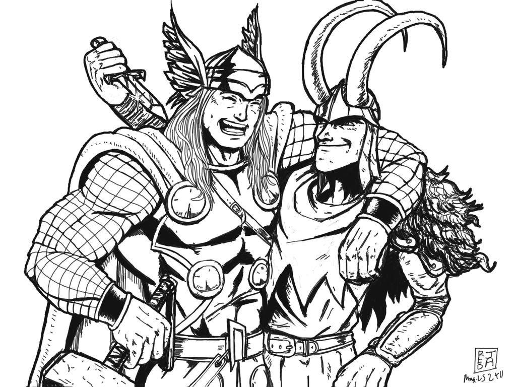 Thor and Loki