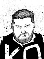 Kevin Owens Inktober Day 06 by jaredjlee