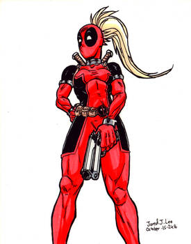 Lady Deadpool in color