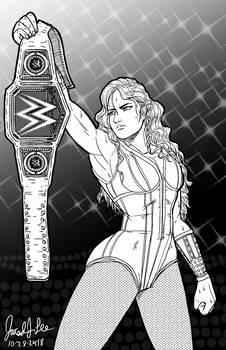 Inktober Day 28 WWE's Becky Lynch