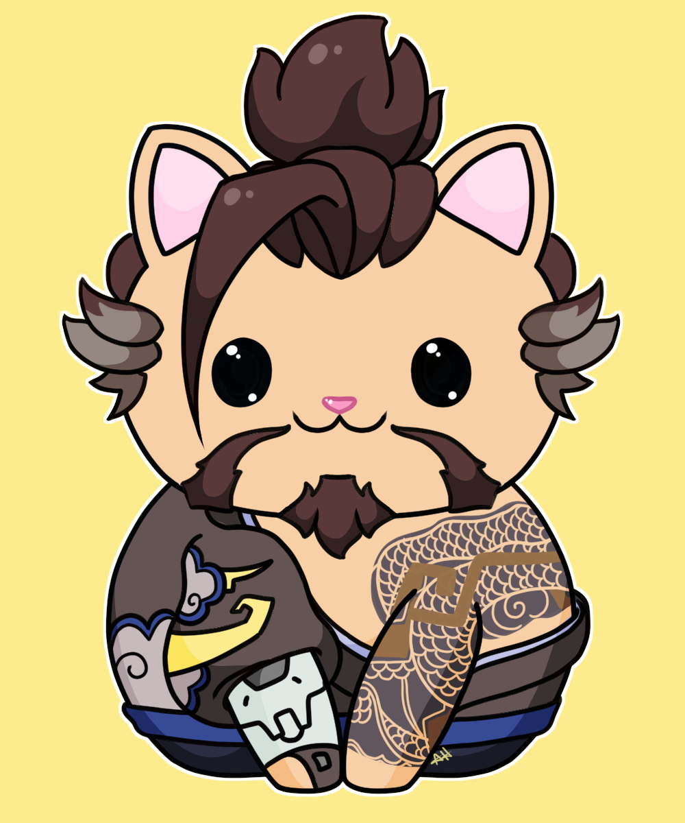 Hanzo Cat Hanzo Kitty by AyeHiku on DeviantArt