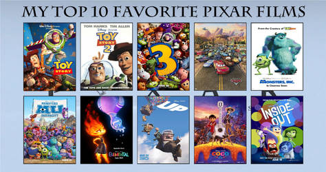 My Top 10 Pixar Films