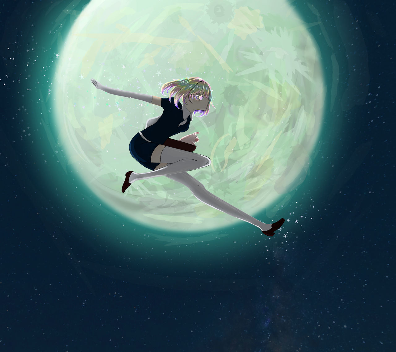 Dia And The Moon by NOim12 on DeviantArt