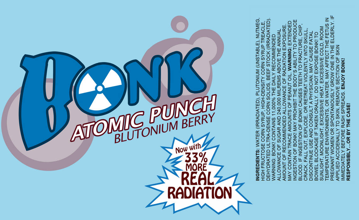 Bonk! Atomic Punch Blutonium Berry Label by AishinCute on DeviantArt
