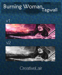 Burning Woman Tagwall