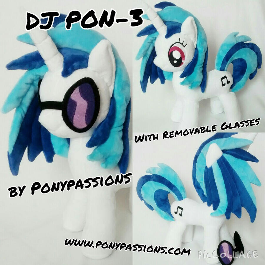 MLP DJ PON-3 W/ Removable Glasses by Ponypassions