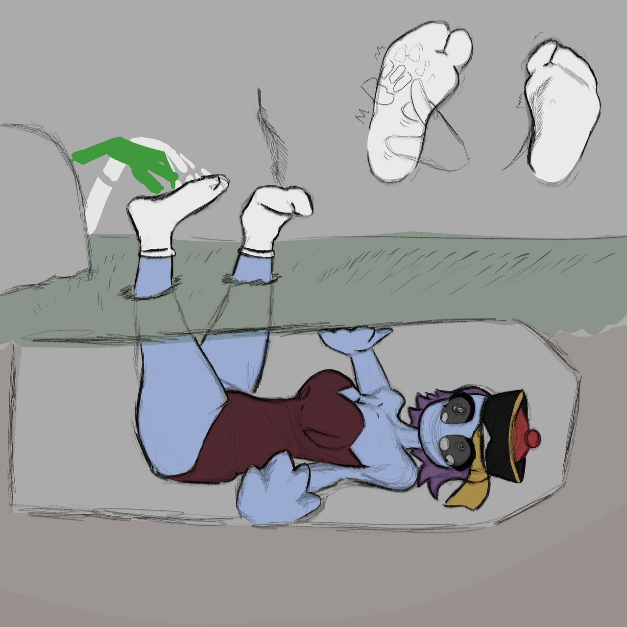 Jianghshi buried and tickled