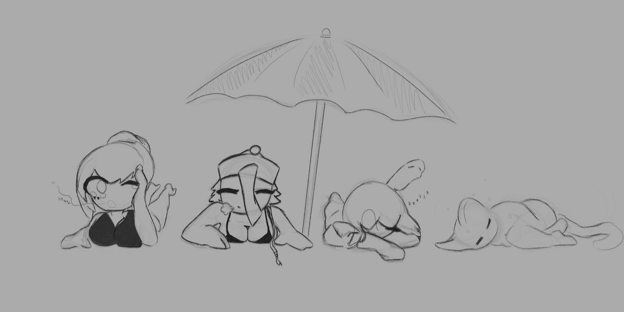 the girls vibin at the beach