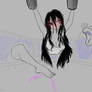 Sadako contained and tickled