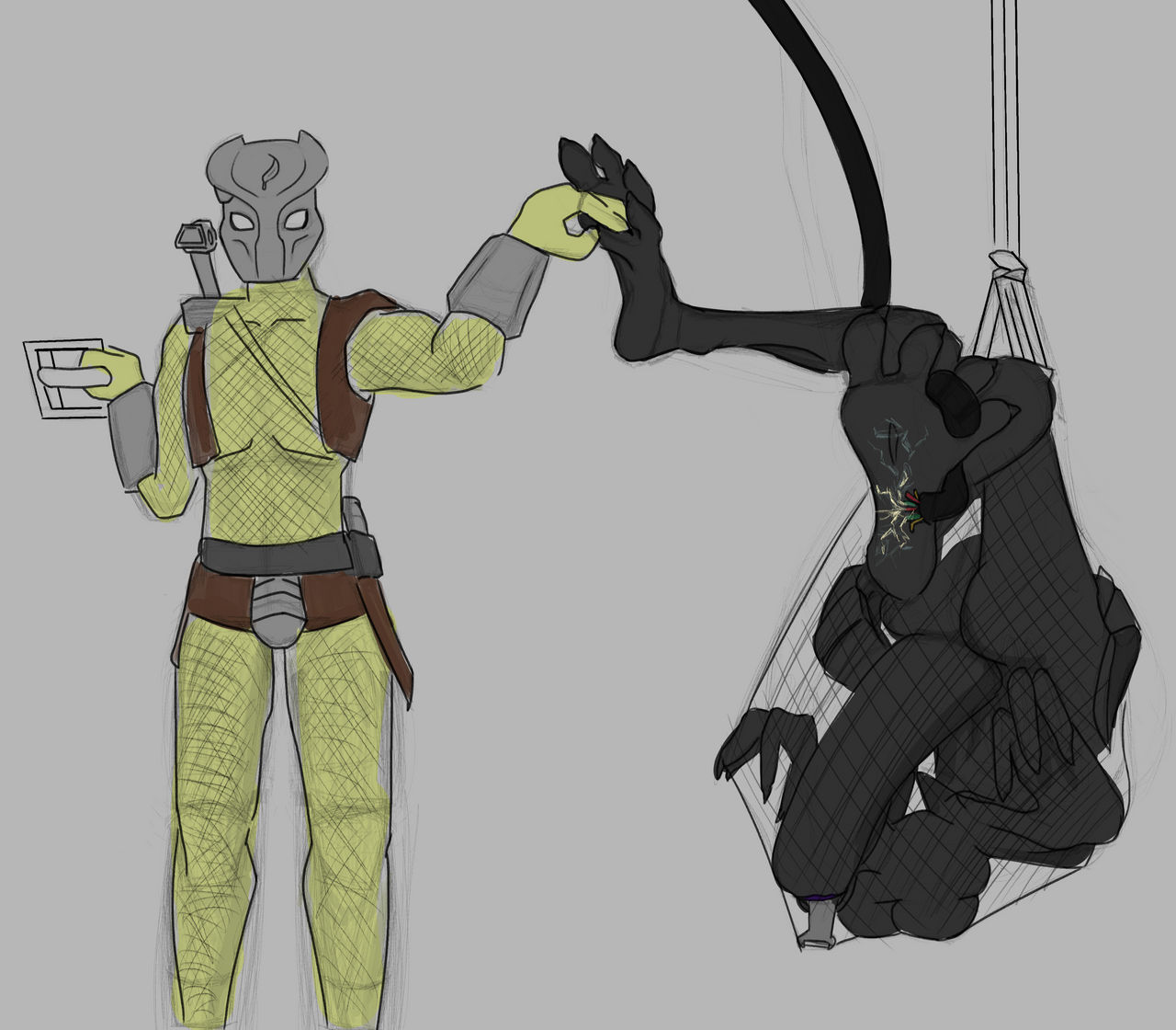 Alien vs Predator tickling