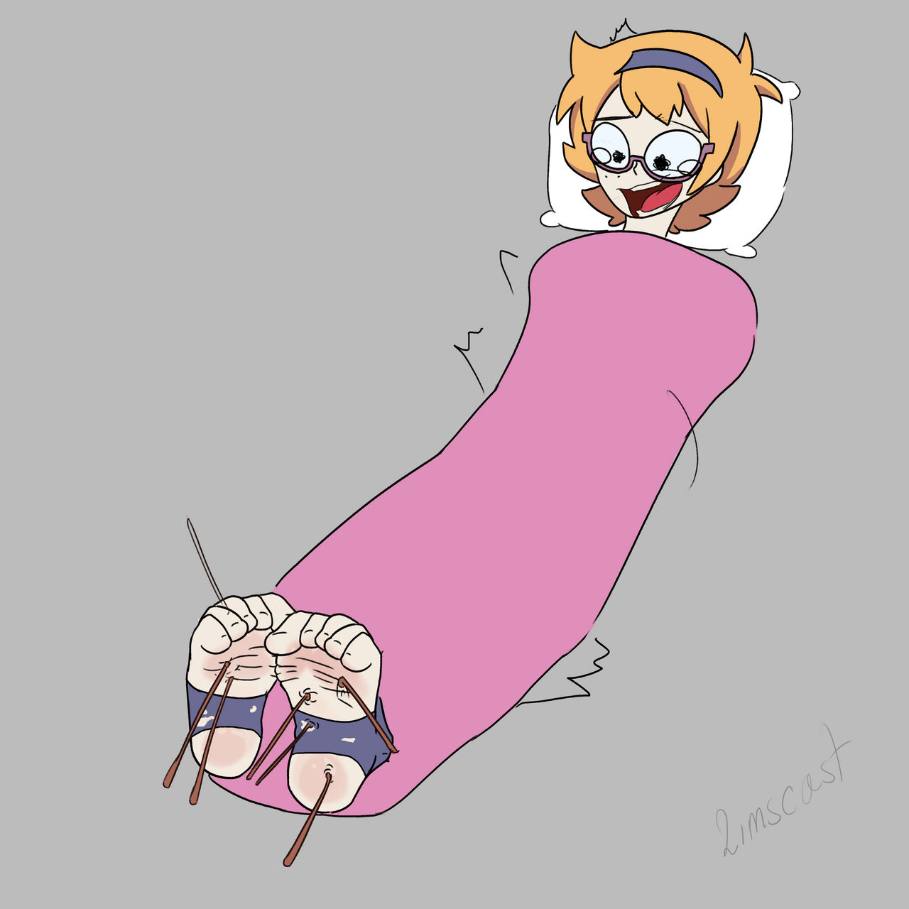 Commission: Lotte Jansson wrapped and tickled (v4)