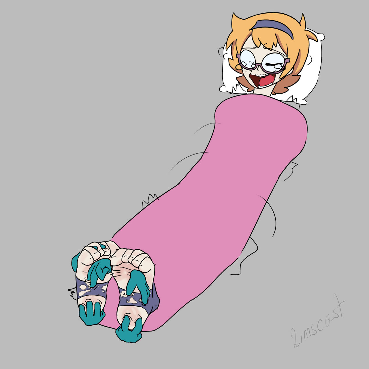 Commission: Lotte Jansson wrapped and tickled (v5)