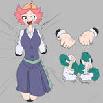 Comm- Amanda Through Wall p.2 (var-5 Hands) by limscast