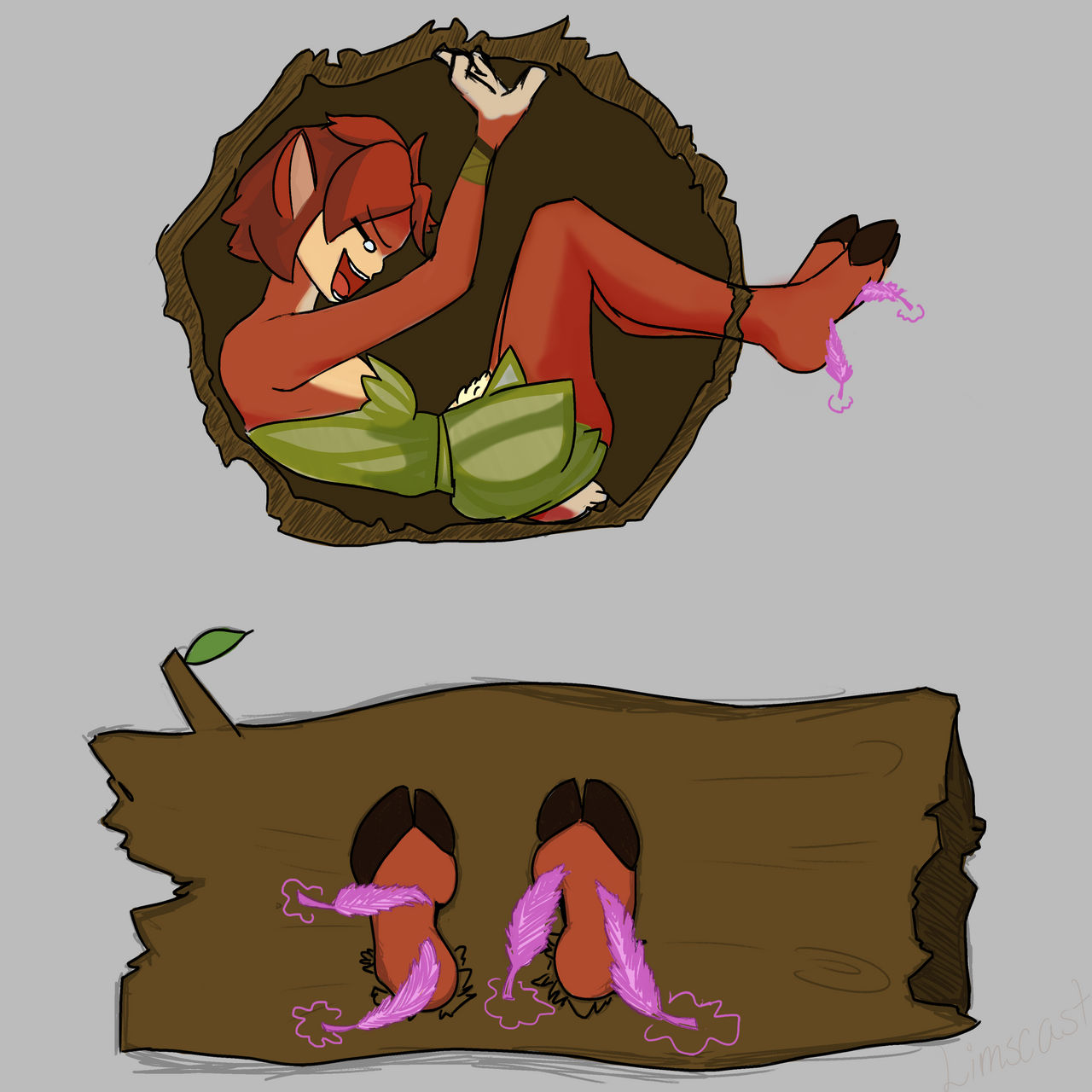 Elora ( spyro ) trapped and tickled with magic