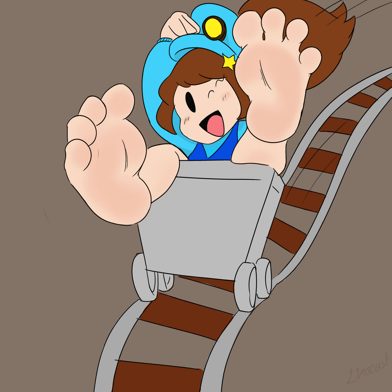 Air time in a minecart ride