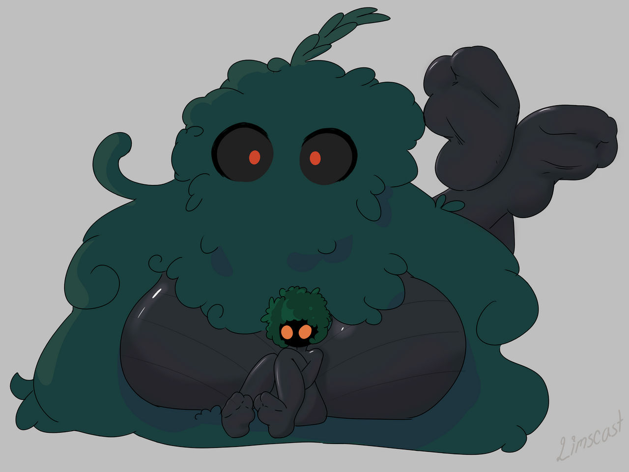 Mosscreep and Moss Charger relaxing