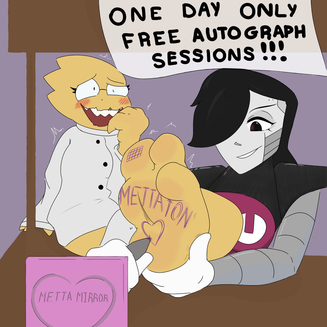 Comm: Mettaton free autographs