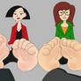 Comm: Daria group foot tease!