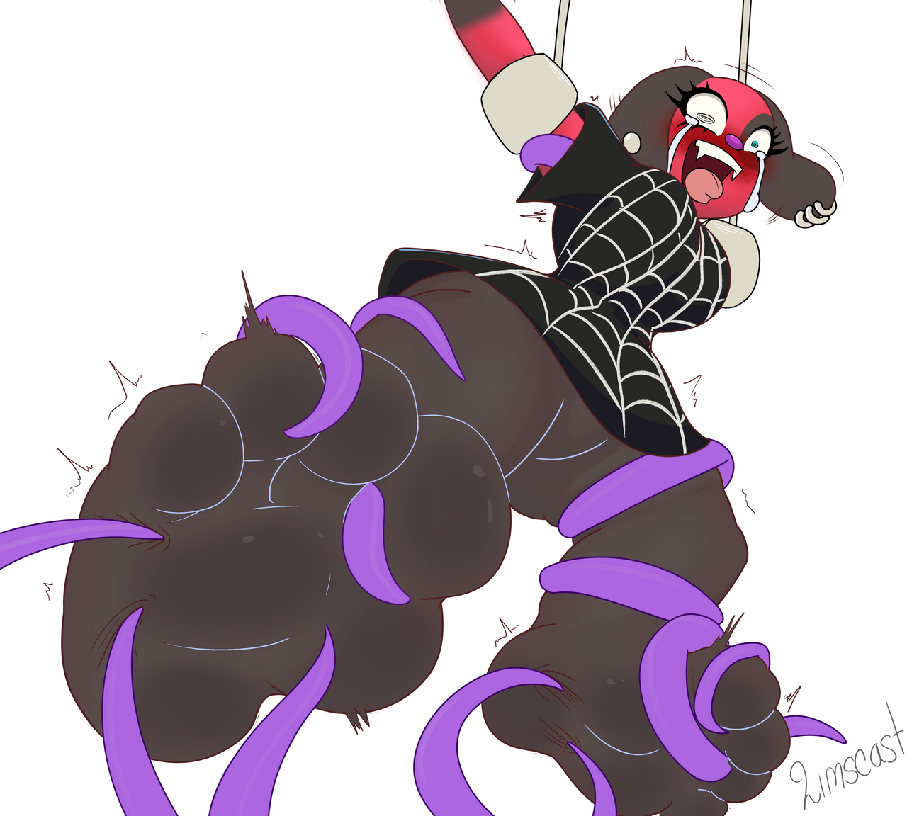 Cherry lowered into the pit