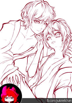 Soramafu 'Natsu Matsuri' BL fanart #WIP