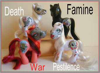 The Four Ponies of the Apocalypse by eponyart