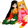 Sailor Moon. Rei and Usagi