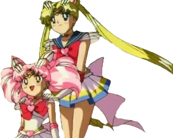 Super Sailor Moon and Super Sailor Chibimoon