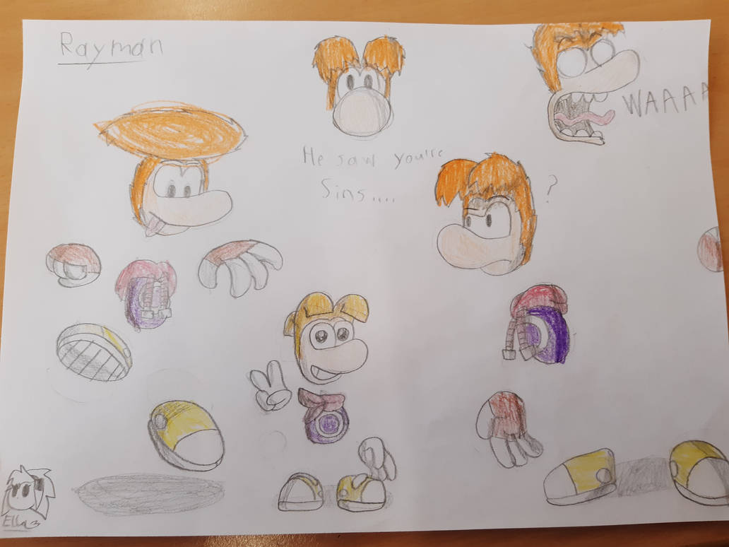 Rayman Sketches/Drawings by EllatheHedgehog1 on DeviantArt