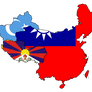 Republics of Uyghur, Tibet and China