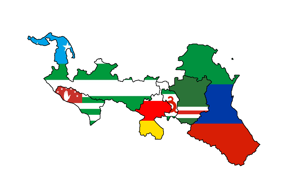 North Caucasus Flag Map by DK-18 on DeviantArt