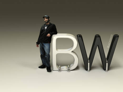 3D - BlackWhite Logo