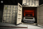 Golf Mk2 Low and Wide - Shipping Container Scene by AlexandreGuilbeault