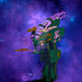Nara Burns / Rapid Assault E-Frame animation cel