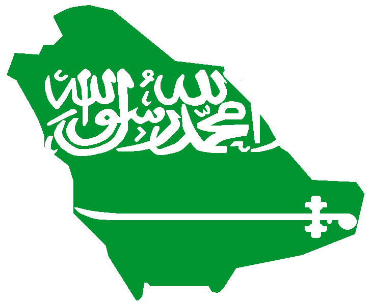 Flag Map of Saudi Arabia by Mohamme on DeviantArt