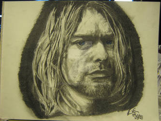 Kurt Cobain portrait in graphite